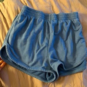 Washed blue lounge shorts by Wild Fable